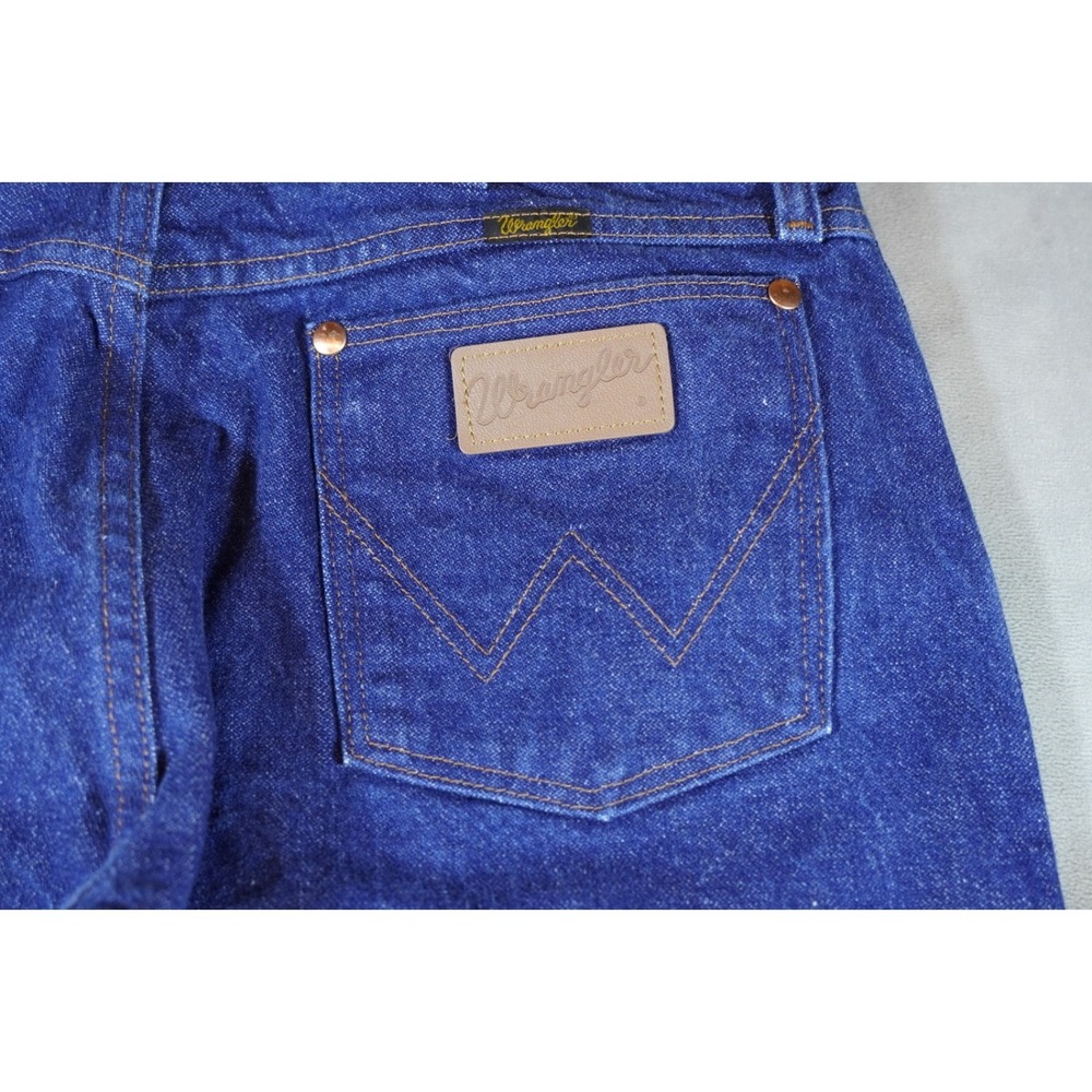 Wrangler Jeans Mens 36x30 (fits34x30) Blue Straight Leg 13MWZ Cowboy Western